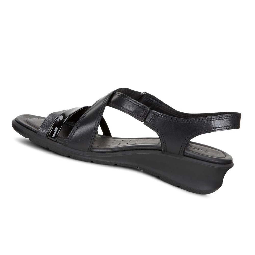 Women's Ecco Felicia Sandals Black | USA 173CTV